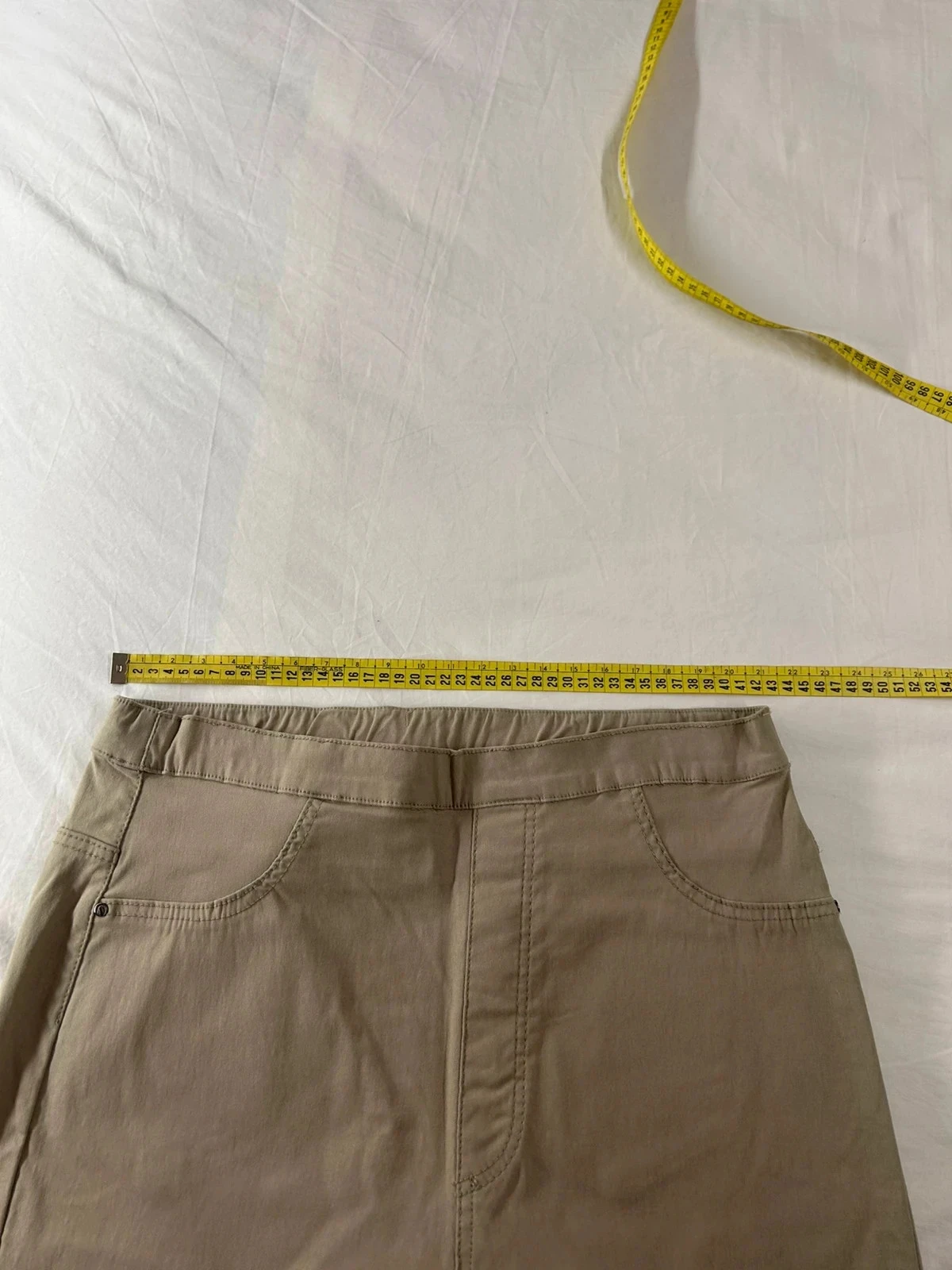 Vintage brown beige straight-leg pants – photo 5